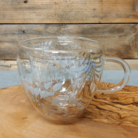 luxury leaves dubbelwandig theeglas 